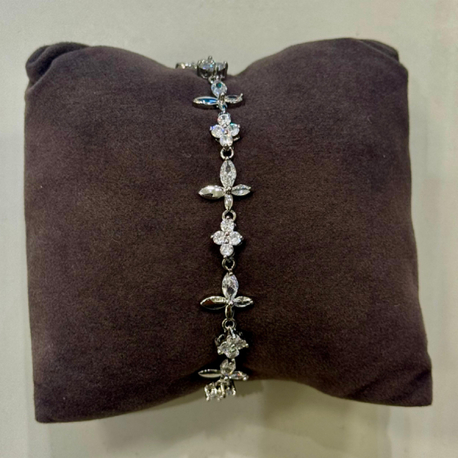 Yonca Markiz Silver Bileklik | Reiki Enerjisi Uyumlanabilir