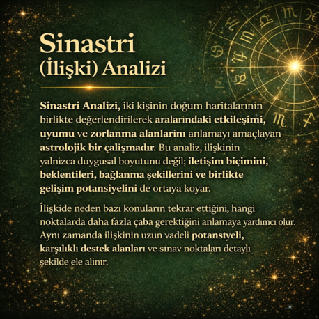Sinastri (İlişki) Analizi