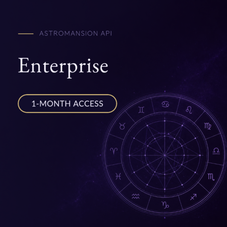 AstroMansion API Enterprise (Monthly)