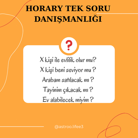 HORARY (TEK SORU DANIŞMANLIĞI)