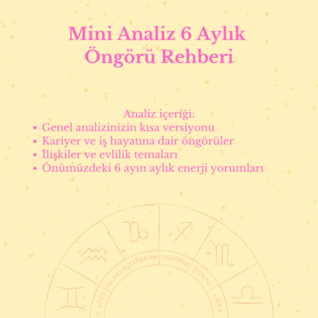 Mini Analiz 6 Aylık Öngörü Rehberi