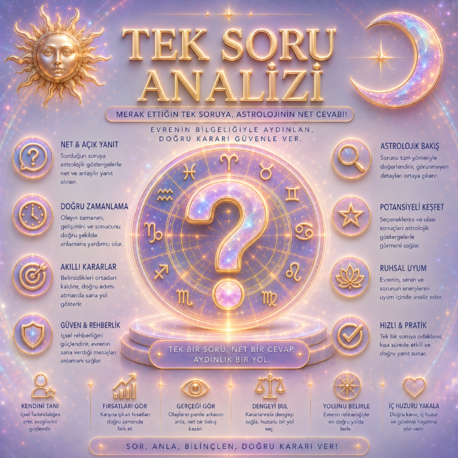 Astroloji Tek soru danışmanlığı