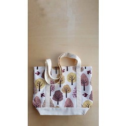Sarı tonlarda sonbahar tote çantası