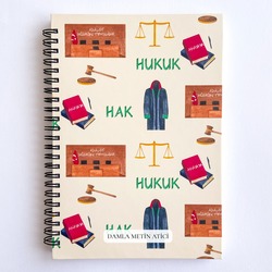 Avukat, Savcı, Hakim A5 Spiralli Defter