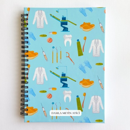 Diş Hekimi A5 Spiralli Defter