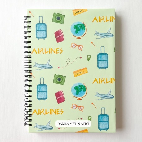 Pilot, Kabin Memuru A5 Spiralli Defter - Hatıra Defteri