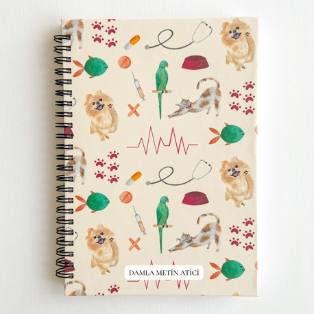 Veteriner A5 Spiralli Defter