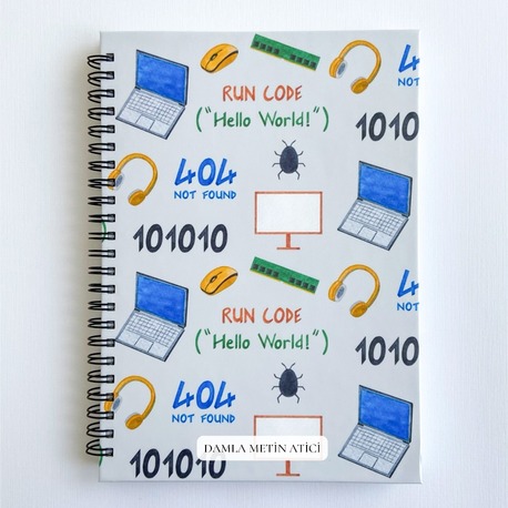 Bilgisayar Mühendisi, Yazılım Mühendisi A5 Spiralli Defter