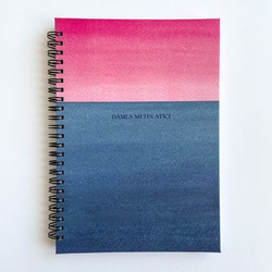 Minimal-Pembe A5 Spiralli Defter