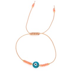 Mavi Nazar Boncuklu Pembe Kristal Taşlı Bileklik