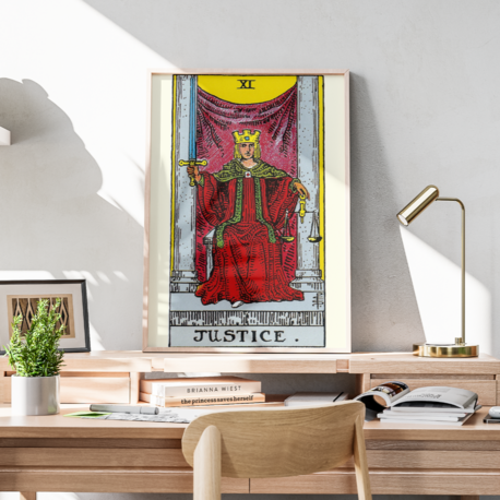 XI Justice / Adalet - Büyük Arkana Tarot Kartı