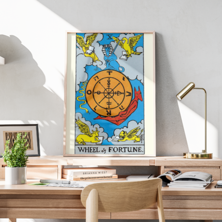 X Wheel of Fortune / Kader Çarkı - Büyük Arkana Tarot Kartı
