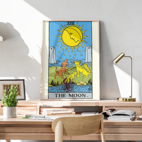 XVIII The Moon / Ay - Büyük Arkana Tarot Kartı