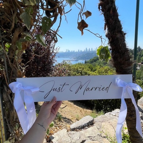 Kurdeleli Araç Plakası "Just Married"