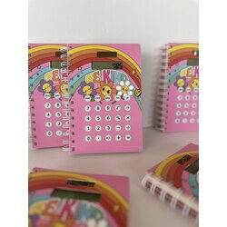 Hesap Makineli Pembe Defter