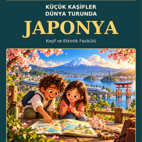 İngilizceyle Japonya’yı Keşfet! | 6–10 Yaş Eğitici ve Eğlenceli Etkinlik Kitabı
