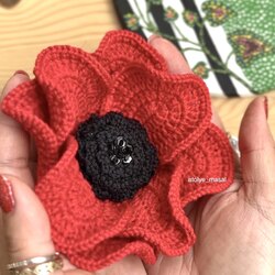 Gelincik Örgü Aksesuar Tarifi | Crochet Poppy Accessory (Digital Download)