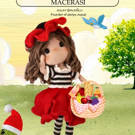 Gelincik Kız – Tarif ve Hikaye Bir Arada PDF | Poppy Girl – Crochet Pattern & Story