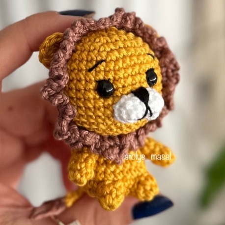 Amigurumi Yavru Aslan PDF Tarif | Baby Lion Crochet Pattern (PDF, Digital Download)