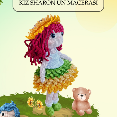 Ayçiçek Kız – Tarif ve Hikaye Bir Arada PDF | Sunflower Girl – Crochet Pattern & Story