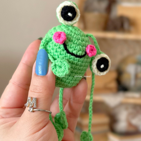 Hareketli Amigurumi Kurbağa