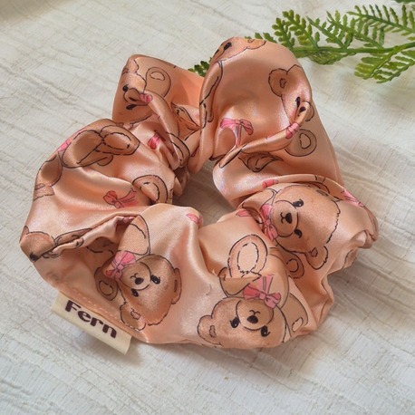 Scrunchie/Lastikli Toka Fiyonklu Ayıcık Large