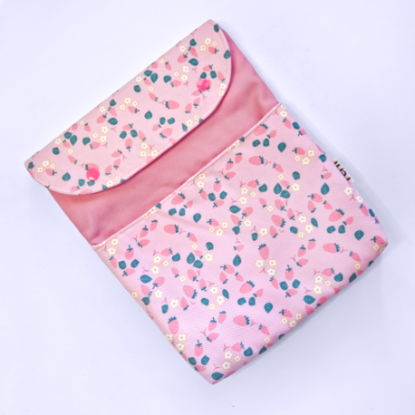 Kitap/Tablet Kılıfı Pembe Çilekler
