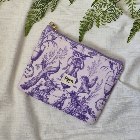 Kindle(E-Kitap Okuyucu) Kılıfı/Mini Clutch Toile Serisi Lila
