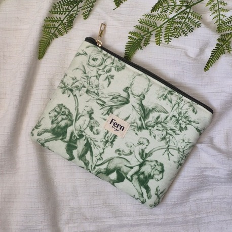 Kindle(E-Kitap Okuyucu) Kılıfı/Mini Clutch Toile Serisi Yeşil