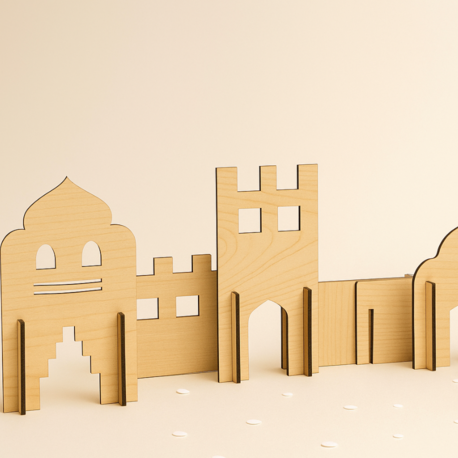 Geçmeli Siliüet Cami Dekor