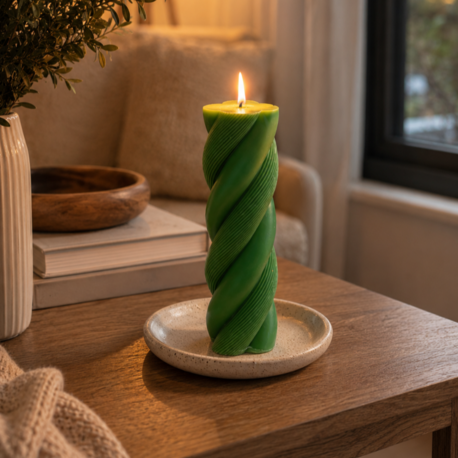 Emerald Twist Spiral Mum