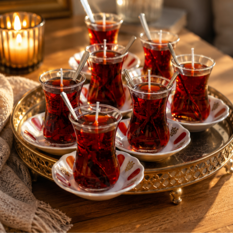 Tea Time Dekoratif Mum Seti