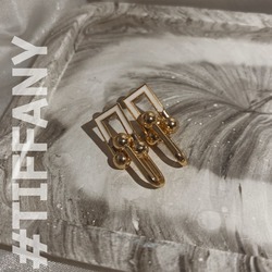 TIFFANY BEYAZ GOLD KÜPE
