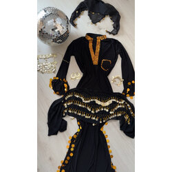 Dina uzun siyah Tam Set