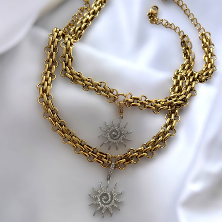 Sun Spiral Necklace