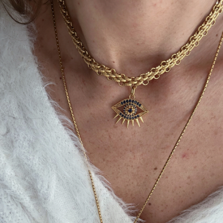 Twin eye choker