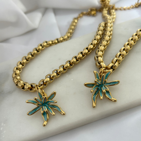 Azure Bloom Necklace
