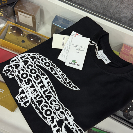 LACOSTE BASKILI BİSİKLET YAKA 