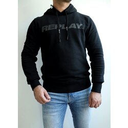 replay siyah kapşonlu