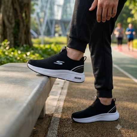 SKECHERS ERKEK TRİKO KUMAŞ İTHAL SPOR AYAKKABI