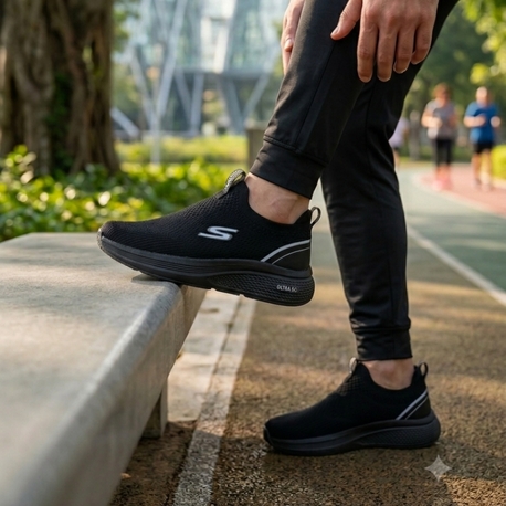 SKECHERS İTHAL TABAN TRİKO KUMAŞ SPOR AYAKKABI