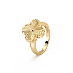 18k Gold plated Flower ring and earring set