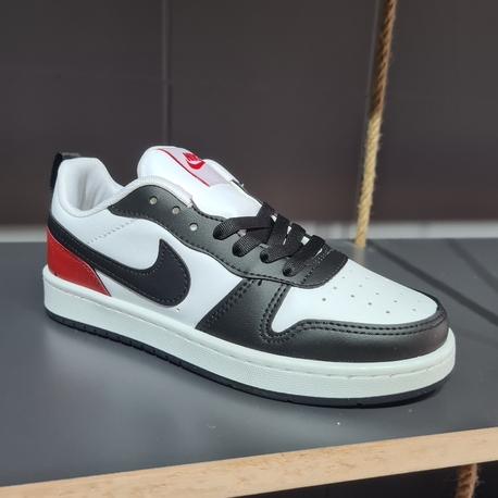 NIKE COURT BEYAZ SIYAH KIRMIZI KADIN