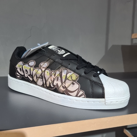 ADIDAS SUPERSTAR SIYAH GRAFITI