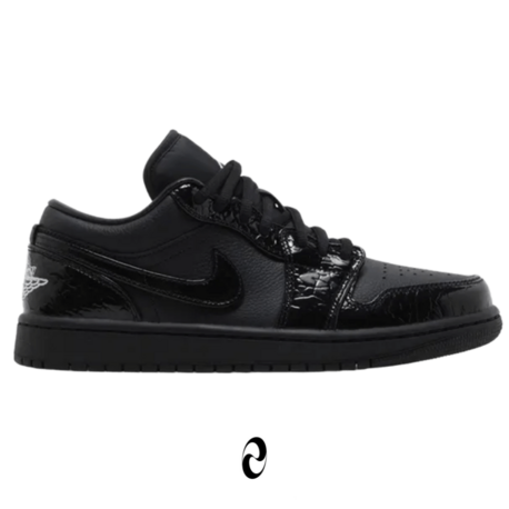 Wmns Air Jordan 1 Low SE 'Black Croc'