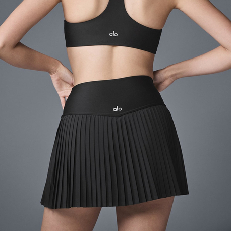 Alo Yoga Grand Slam Tennis Skirt Siyah Şort Etek