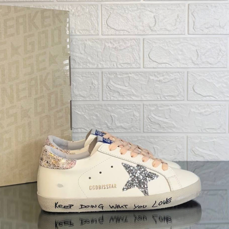 Golden Goose Kadın Krem Pembe Sneaker (İthal)