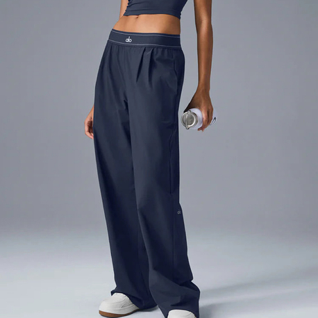 Alo Yoga Pantolon Lacivert Suit Up Trouser (Regular)