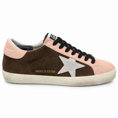 Golden Goose Super-Star LTD Edition | Erkek Sneaker – Kahverengi / Pembe