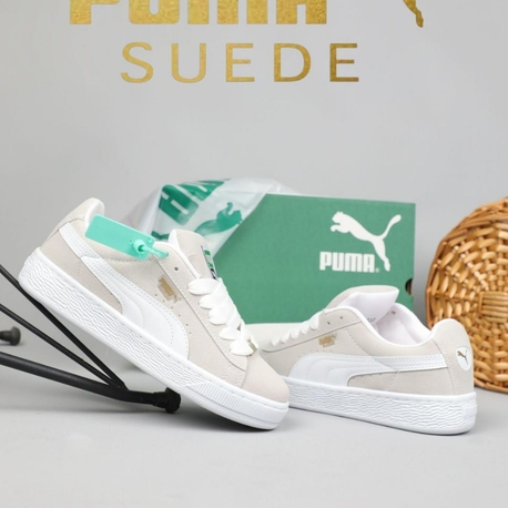  Puma Krem – Beyaz Süet Spor Ayakkabı 36-40